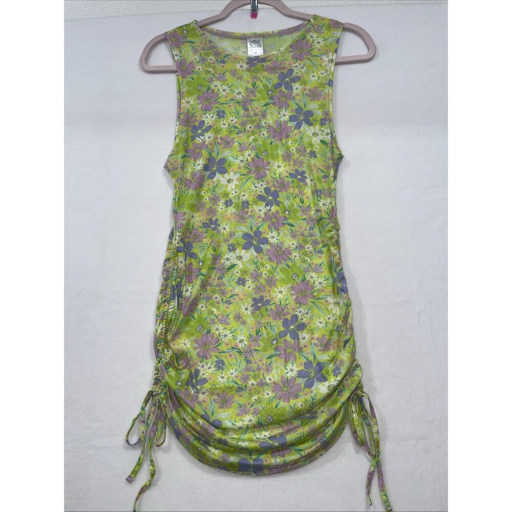 Wild Fable Womens Size Medium M 6 8 Sheer Dress swimsuit cover up scoop Hem